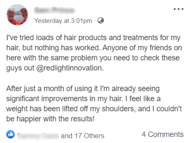 Customer message